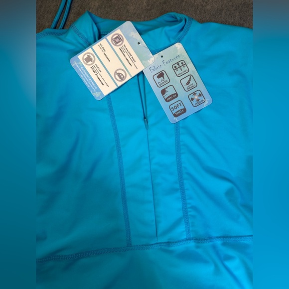 Sailbee Junior Rashguard Long Sleeve Mock Pullover Sz Large - Picture 5 of 7